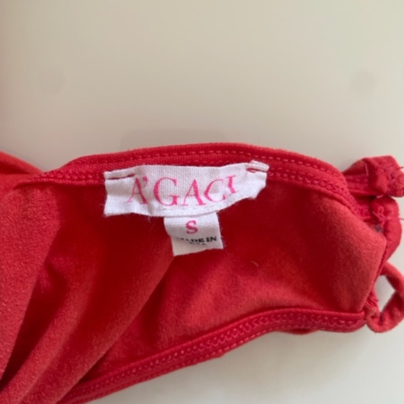 A’gaci | Made In USA Neon Suede Halter Bodycon Mini Dress, XS-S Fit - Picture 6 of 8